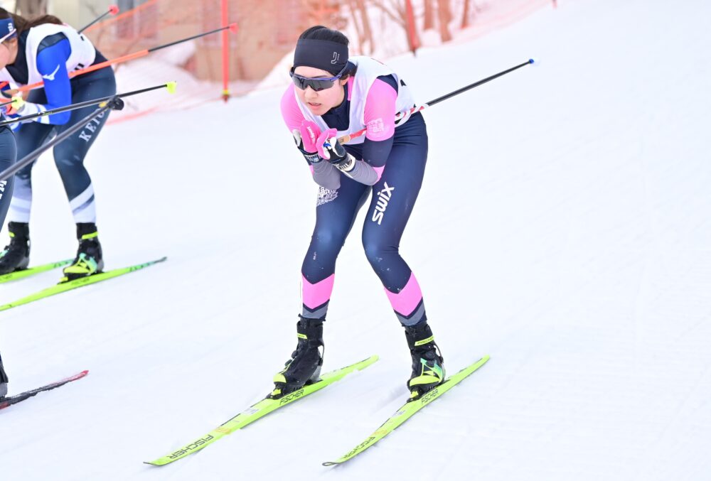 安定した滑りを見せた畔上